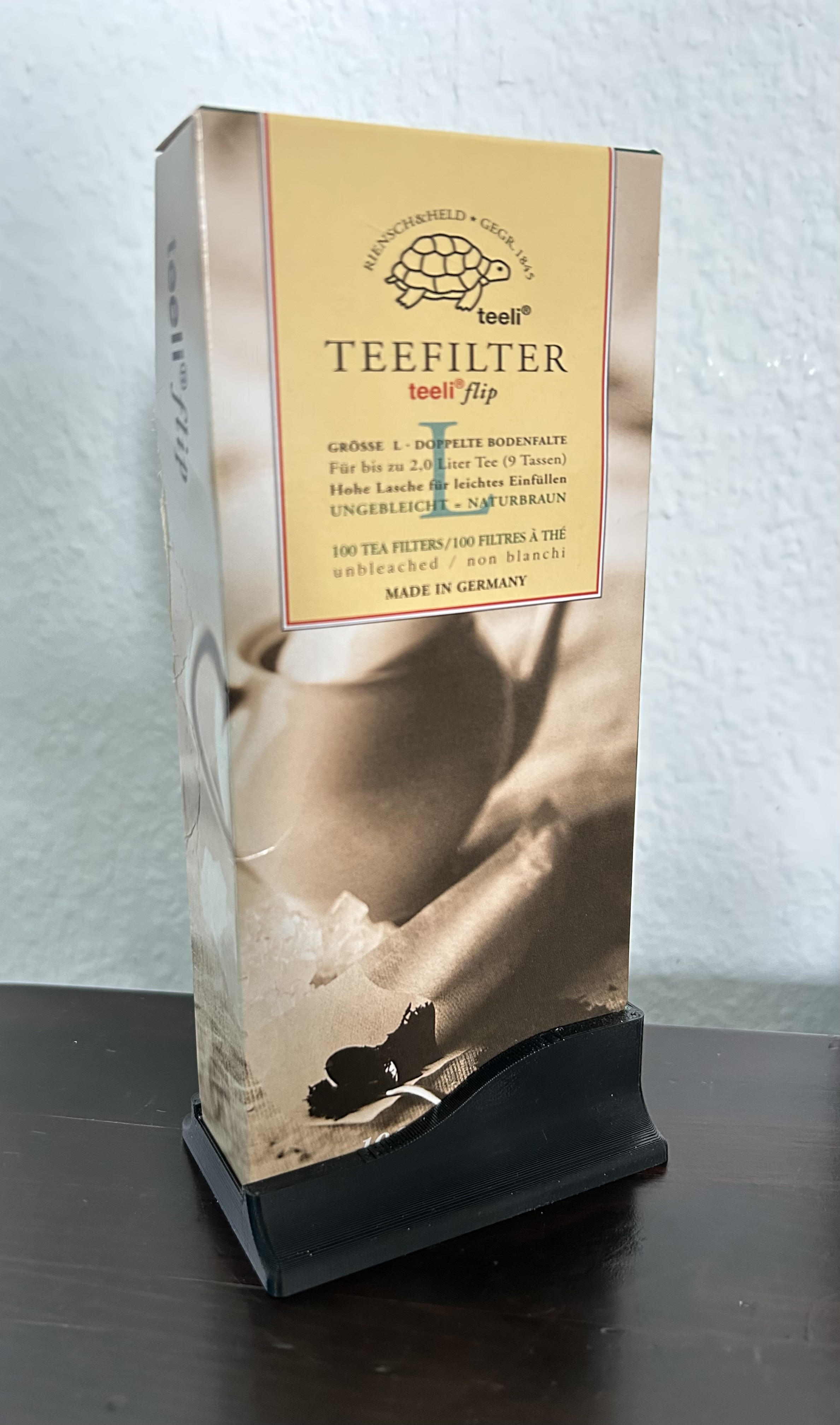 Ständer Teefilterhalter TeeliFlip-Packung
