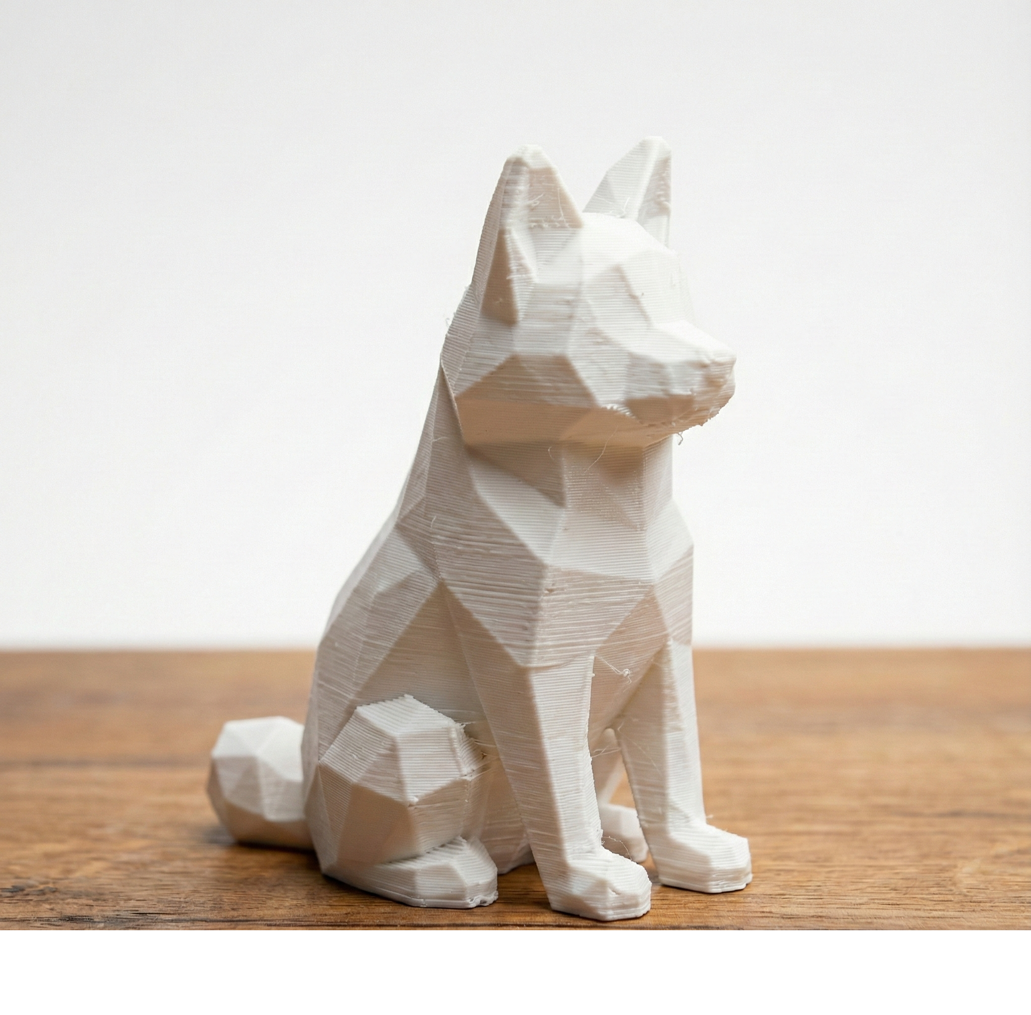 Low Poly Dog | Cute Sitting Shiba Inu
