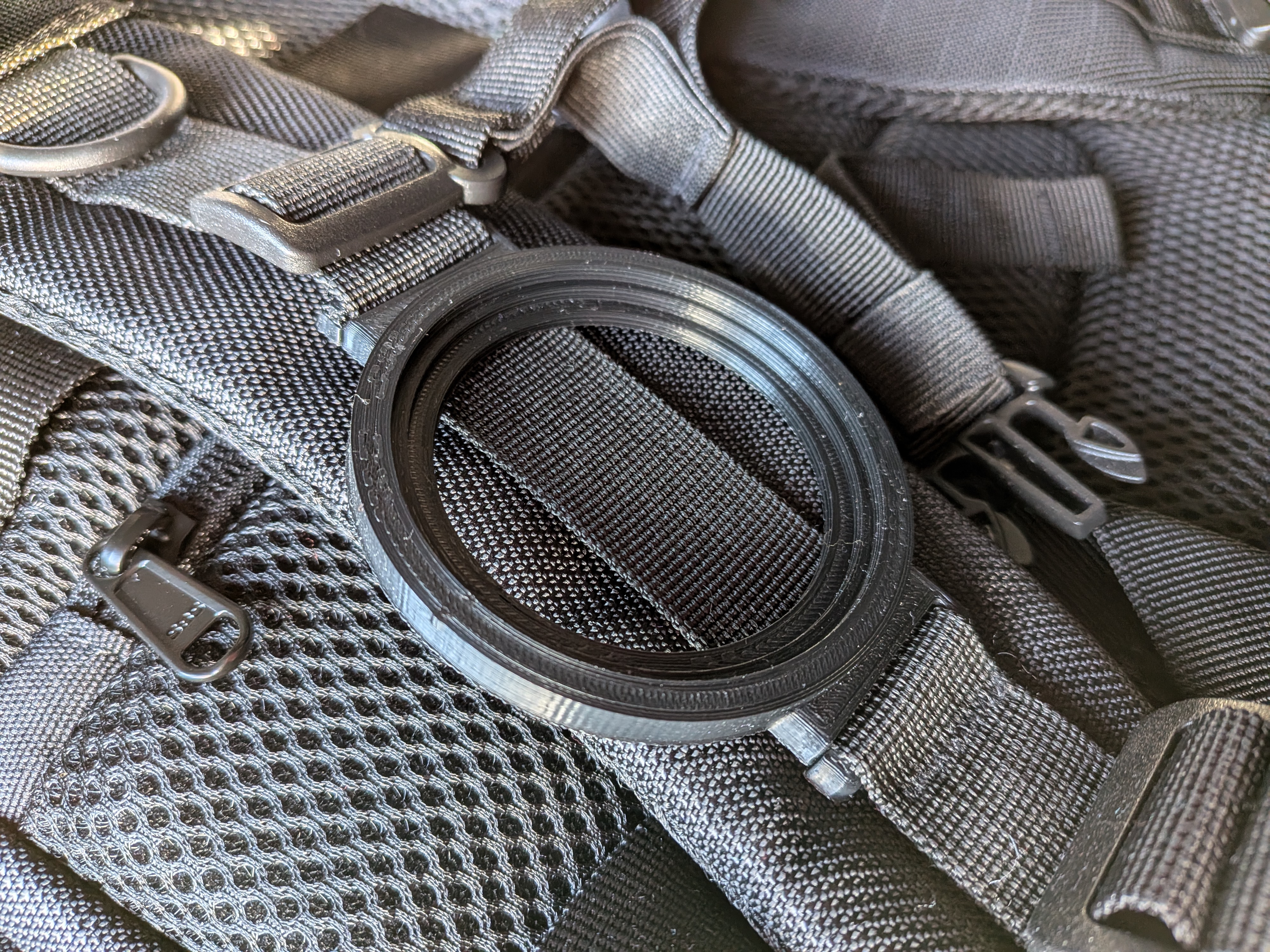 Nikon/Canon x3 Lens Cap Holder for Strap- 52mm 58mm 62mm 3D model