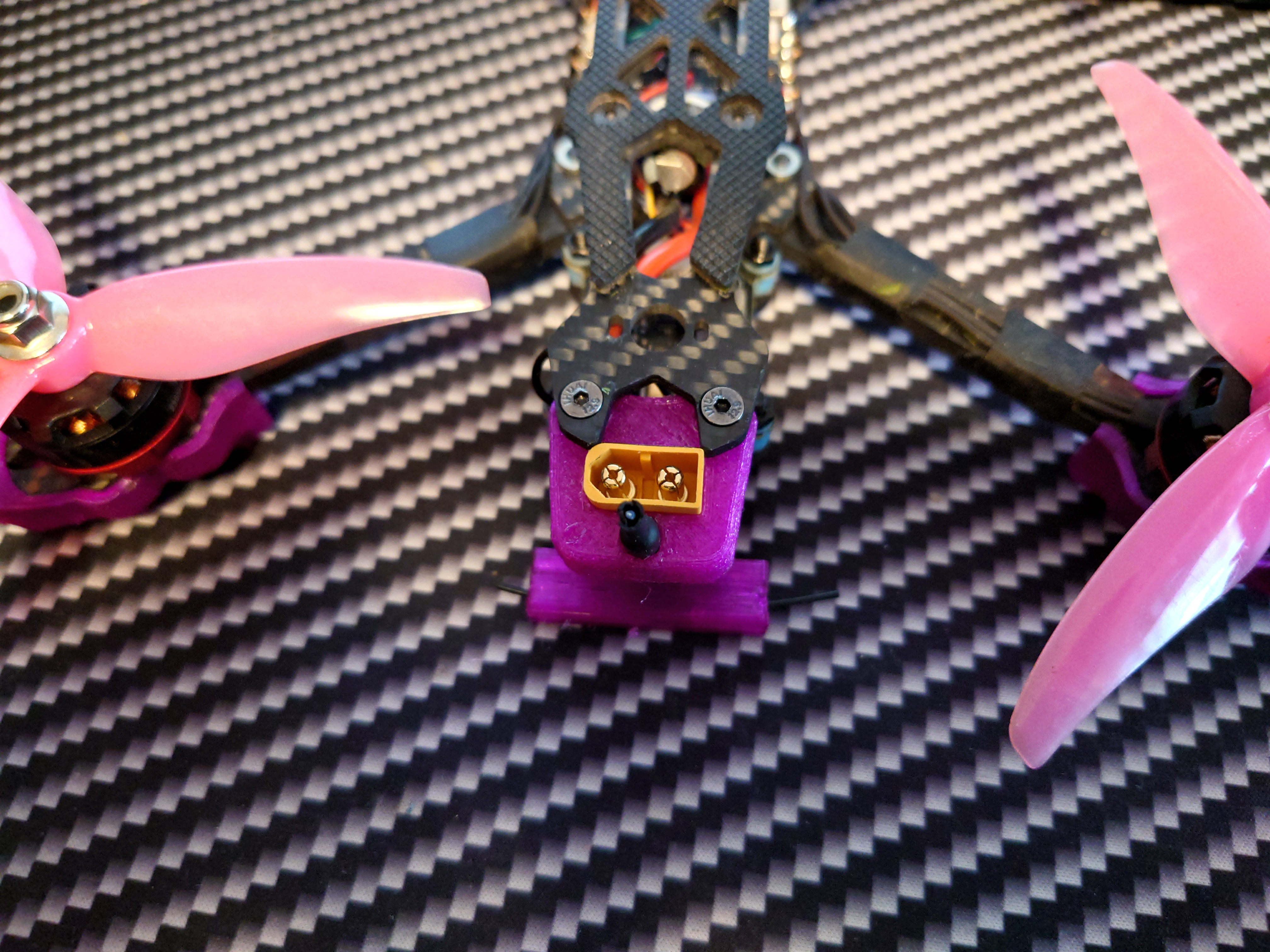 XT60 & VTX Antenna Mount for Mark4 Frame