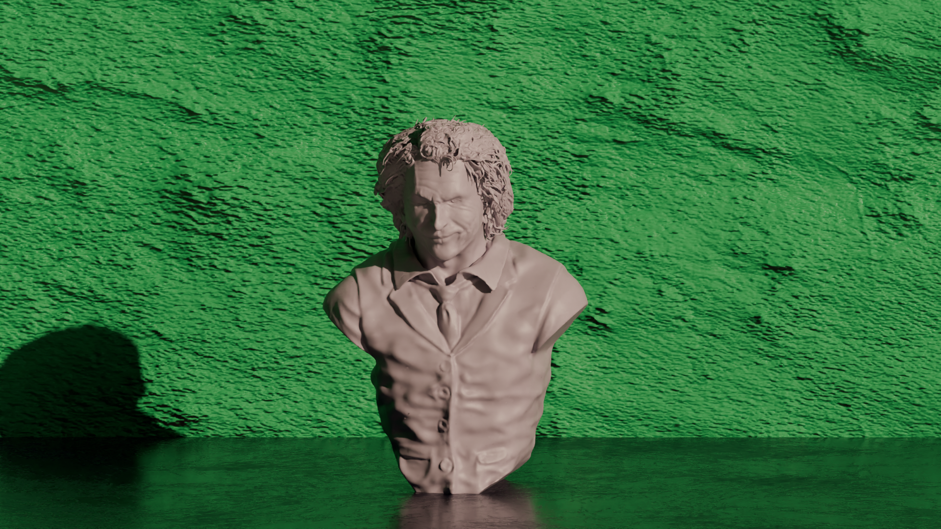 Joker (Heath Ledger) Statue - Dark Knight Figures 3D model by CalebTimoteo
