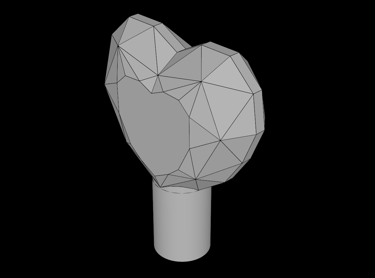Lego Compatible (15745.dat) Rock Gem Facetted Heart Shaped