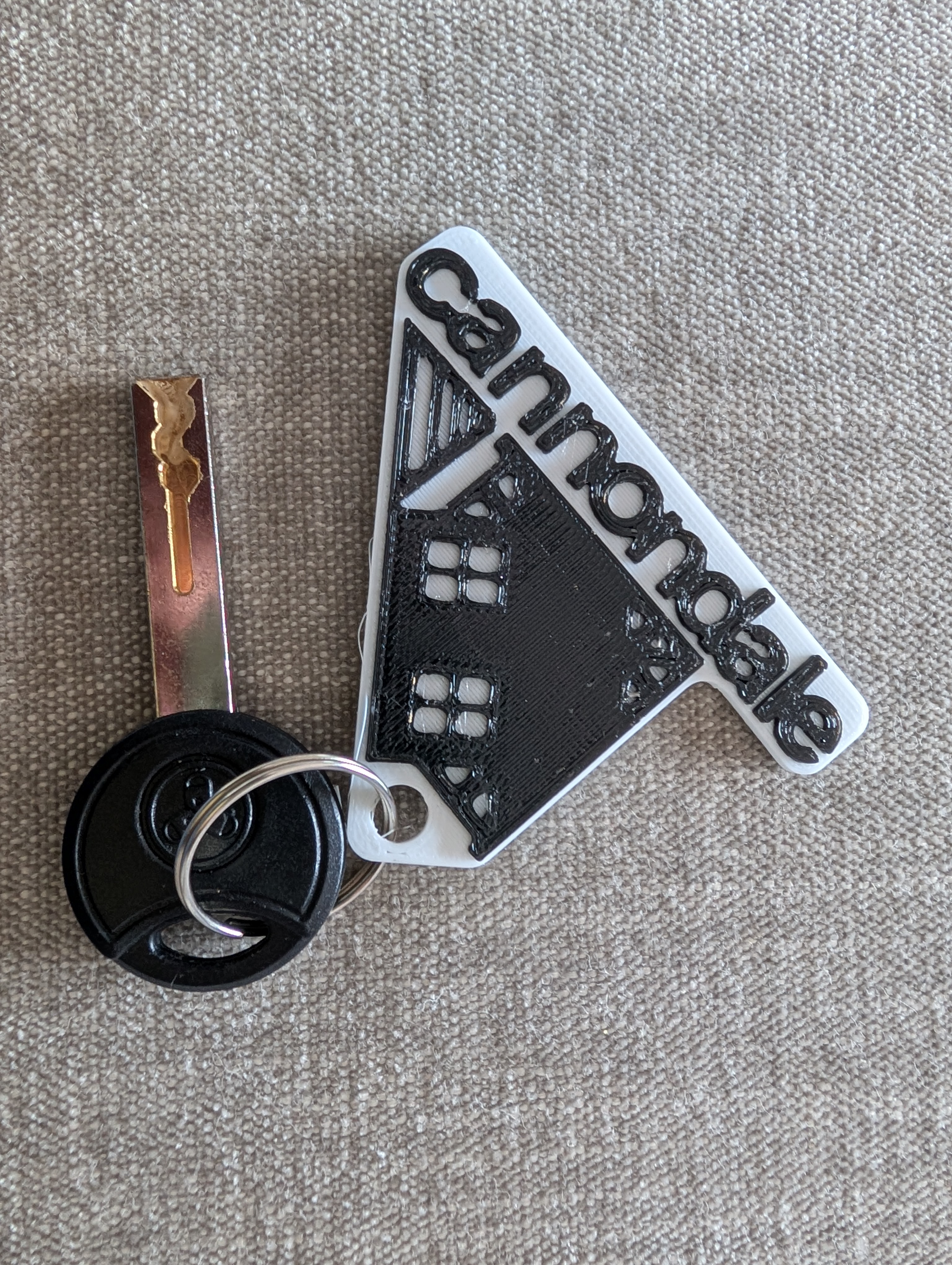 Cannondale vintage logo keychain fob