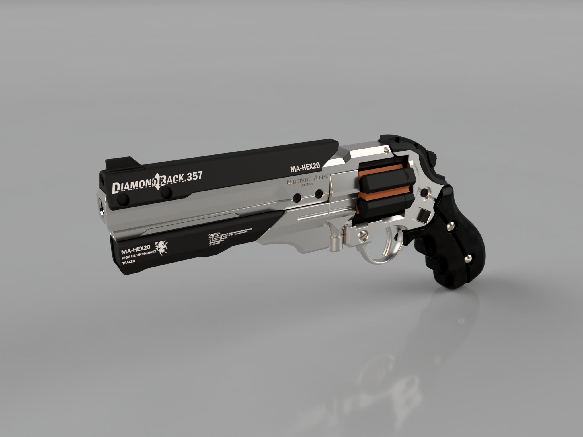 Deus Ex: Human Revolution Diamondback .357 Revolver