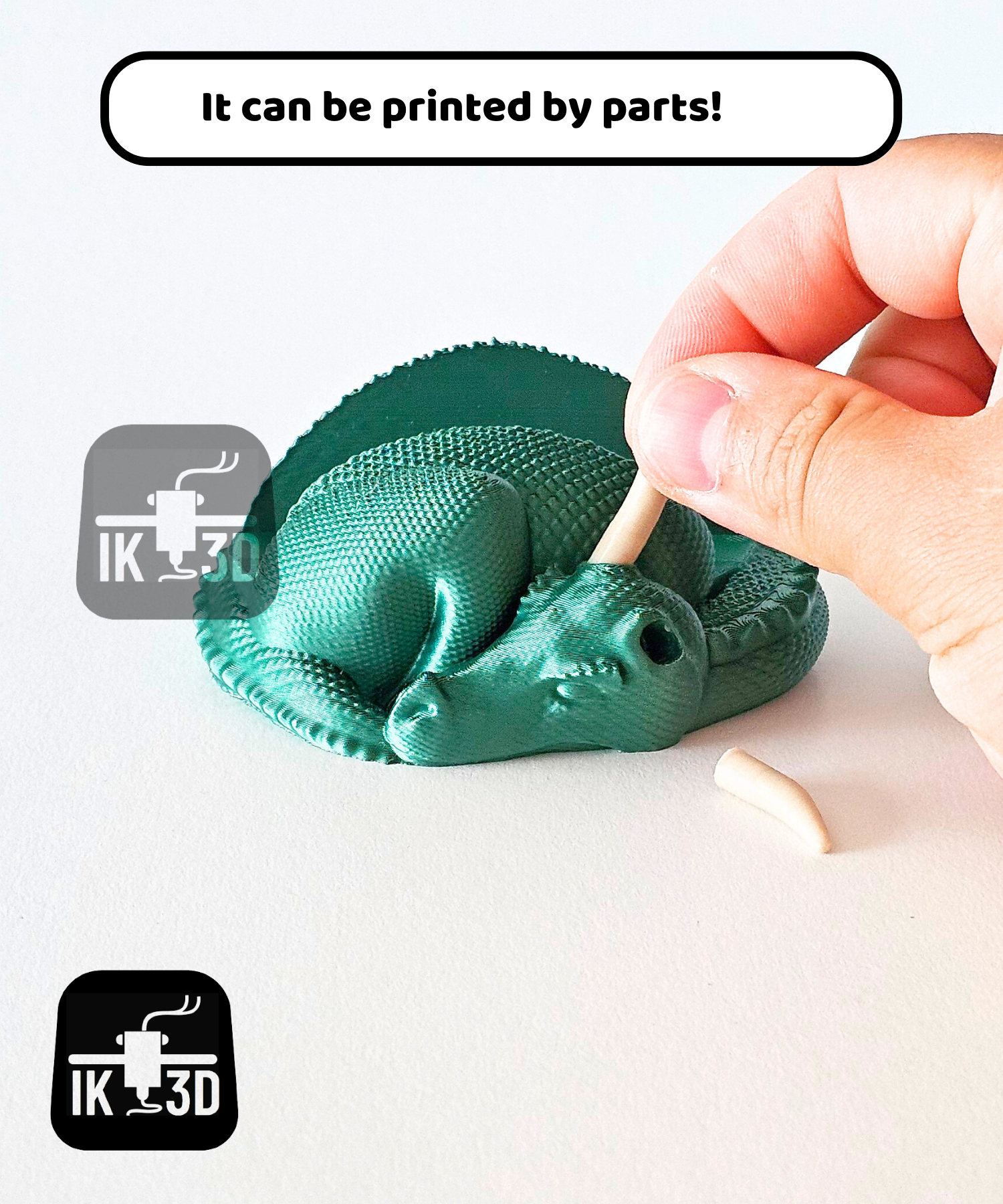 Sleepy Dragon Phone & Card Holder / No Supports / Multiparts or Multicolor — thumbnail 2