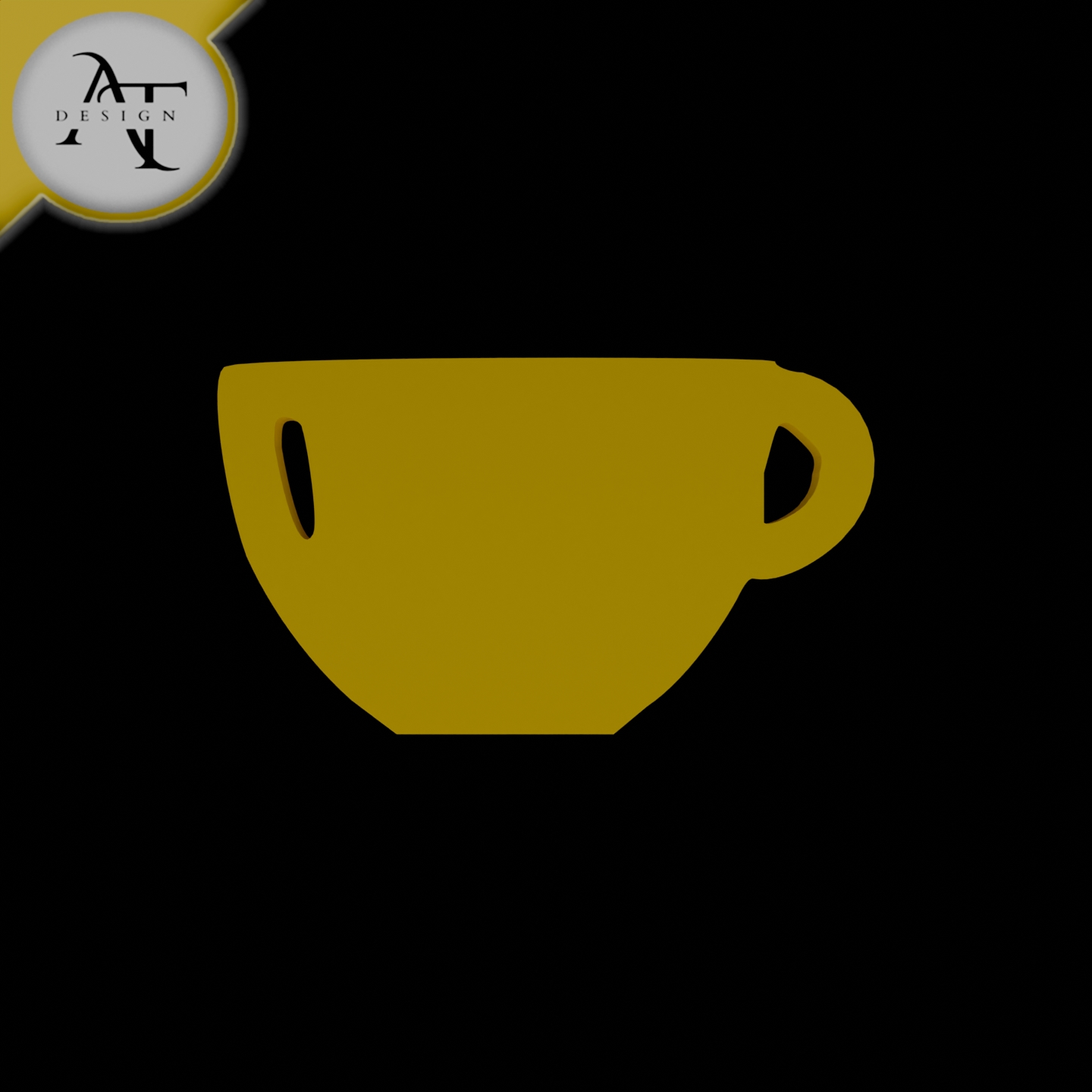 Simple Coffee Cup Symbol - 2D Art