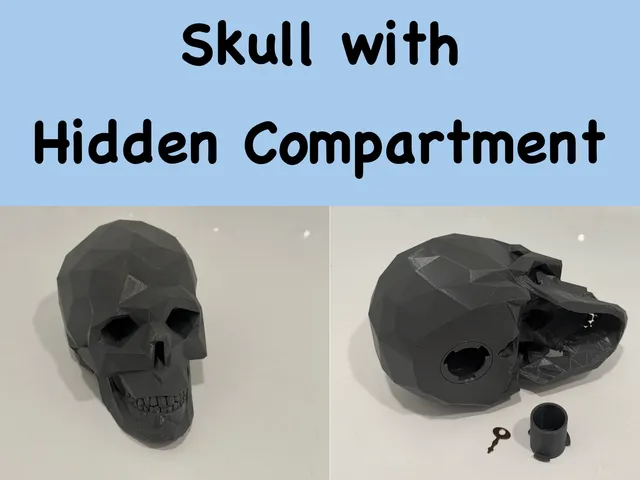 Skull with Hidden Compartment