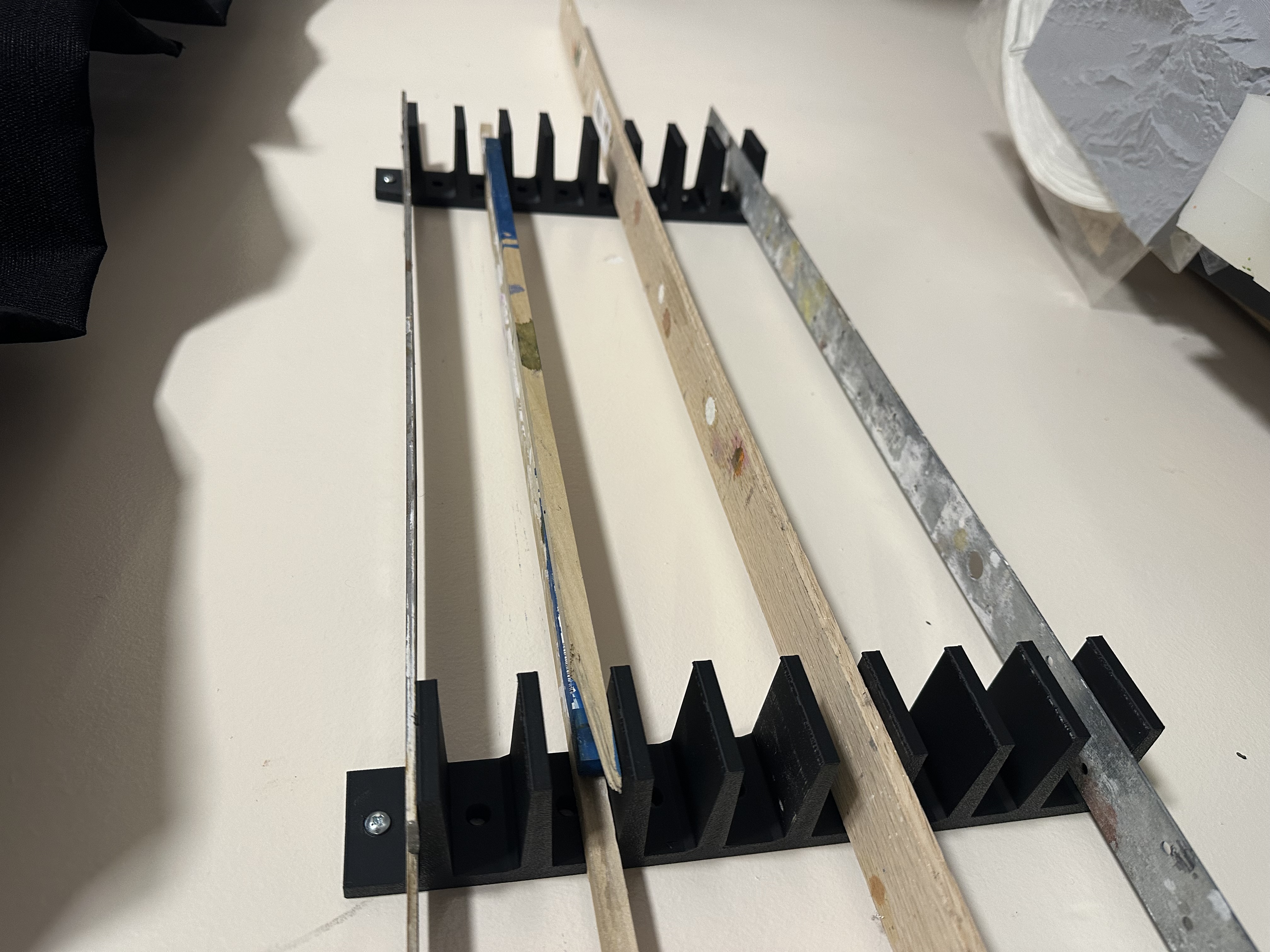Wall Rack for light weight wood and steel