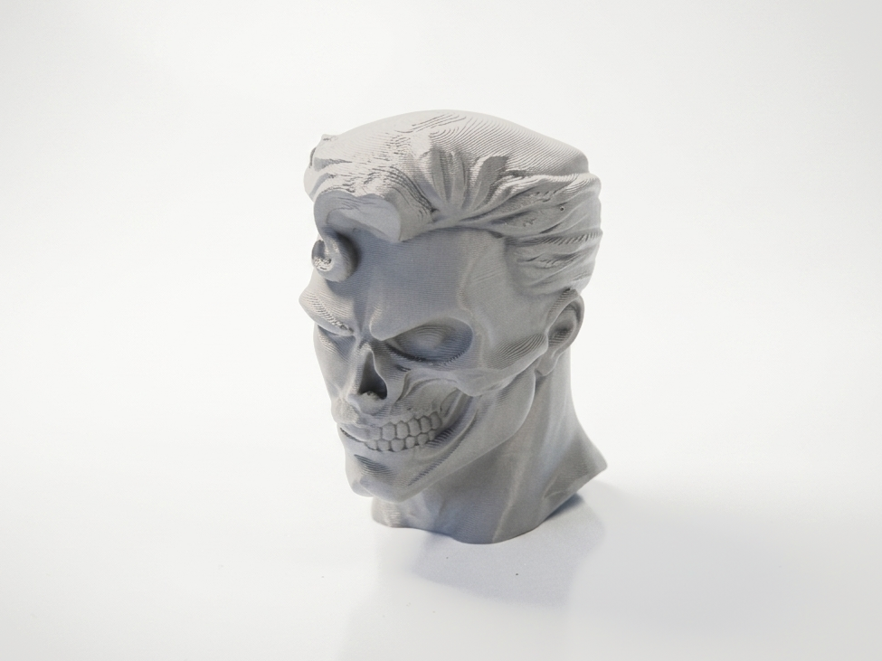 Half Skull Face Superman Bust Sculpture 3D Printable
