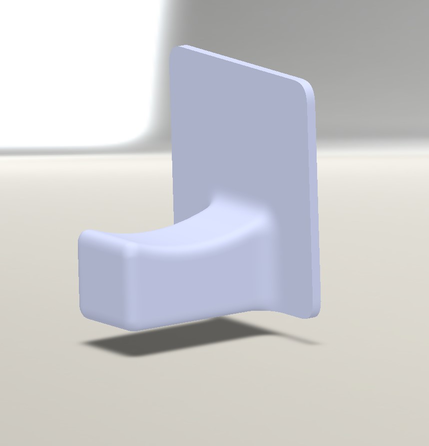 Headphone holder with double-sided adhesive tape