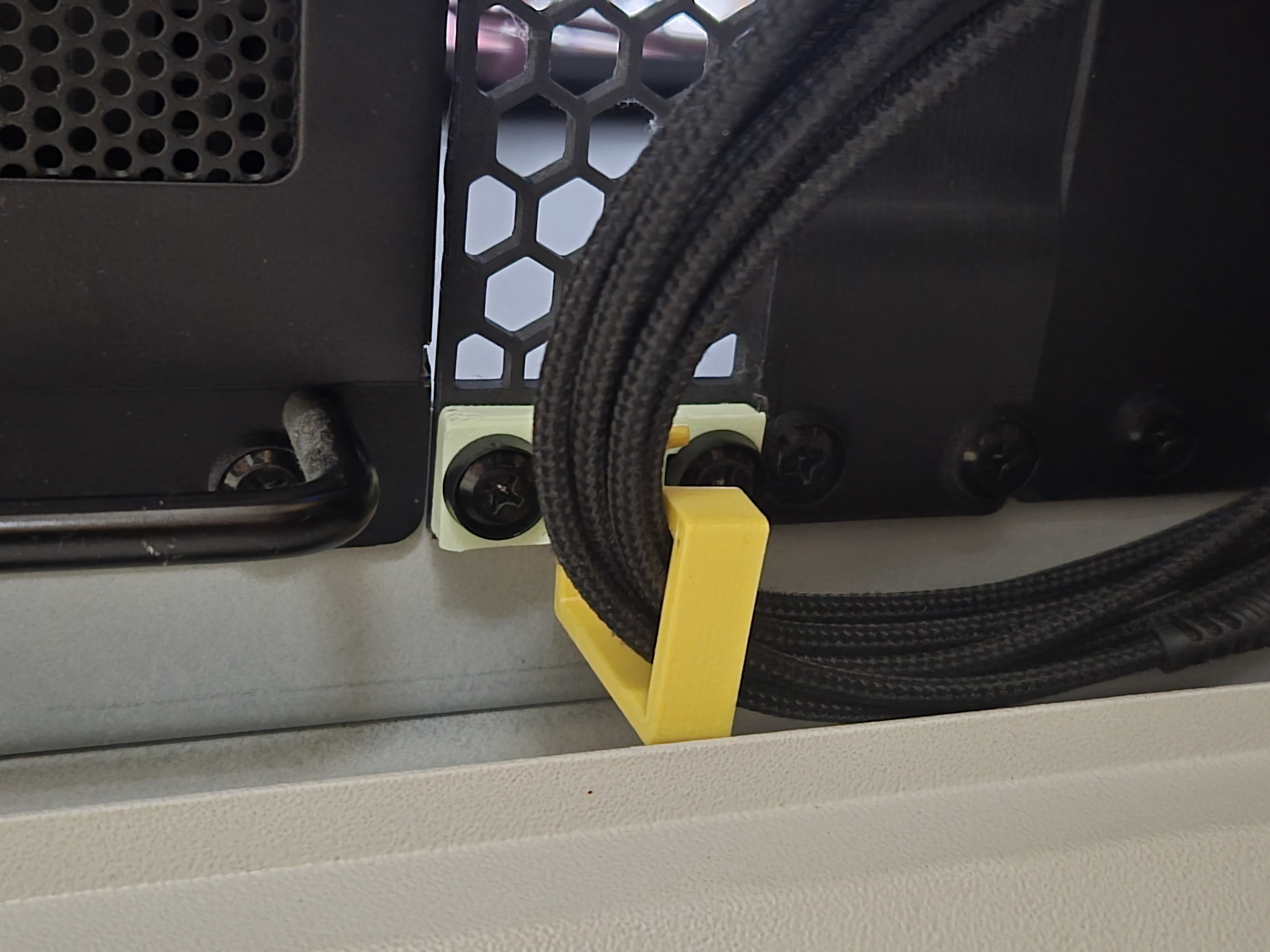 Rack Cable Management Hook | Side-Exit Remix for Shallow/Non-Standard Enclosures