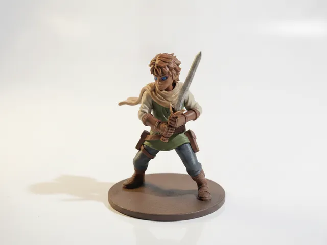 Swordsman Statue Fantasy Warrior 3D Printable