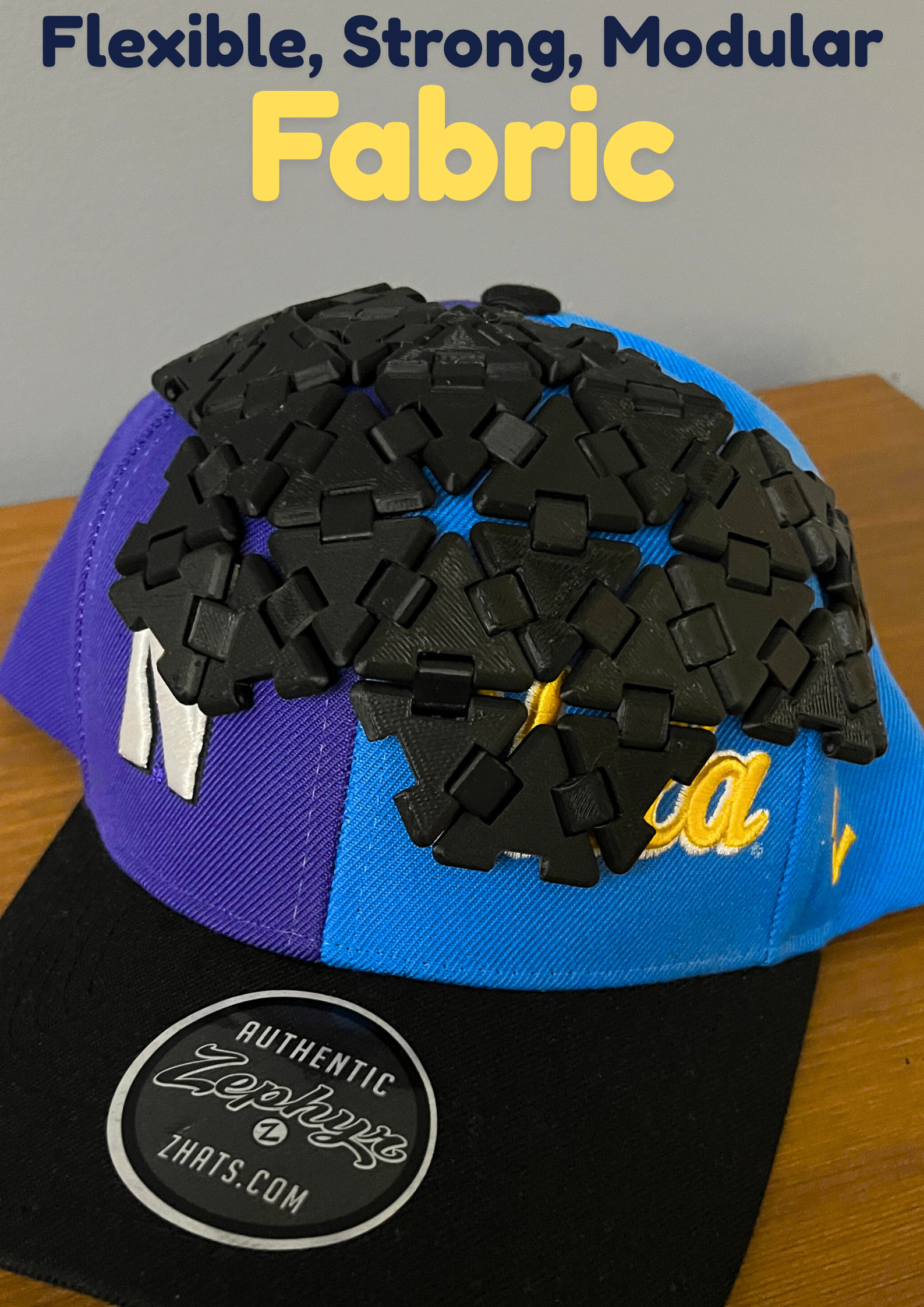 Flexible Strong Modular 3D Printed Fabric