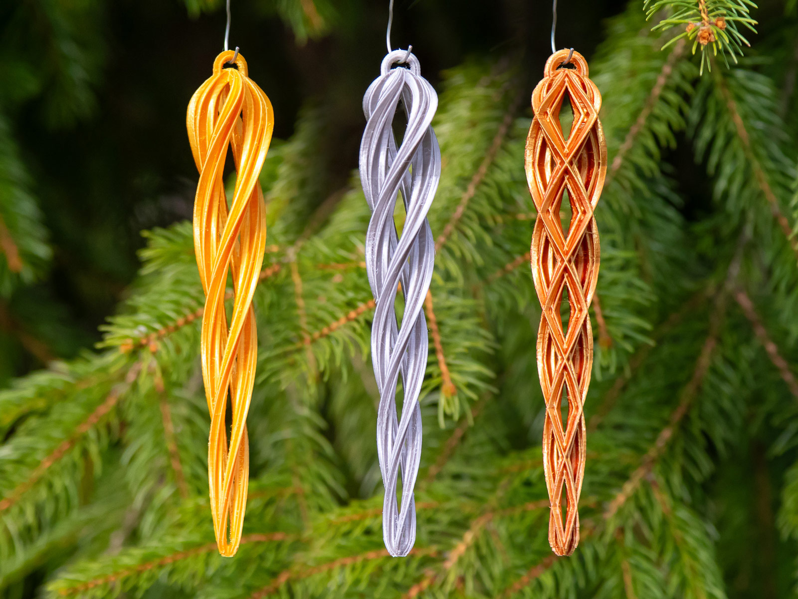 Open Icicle Christmas Ornaments 2025