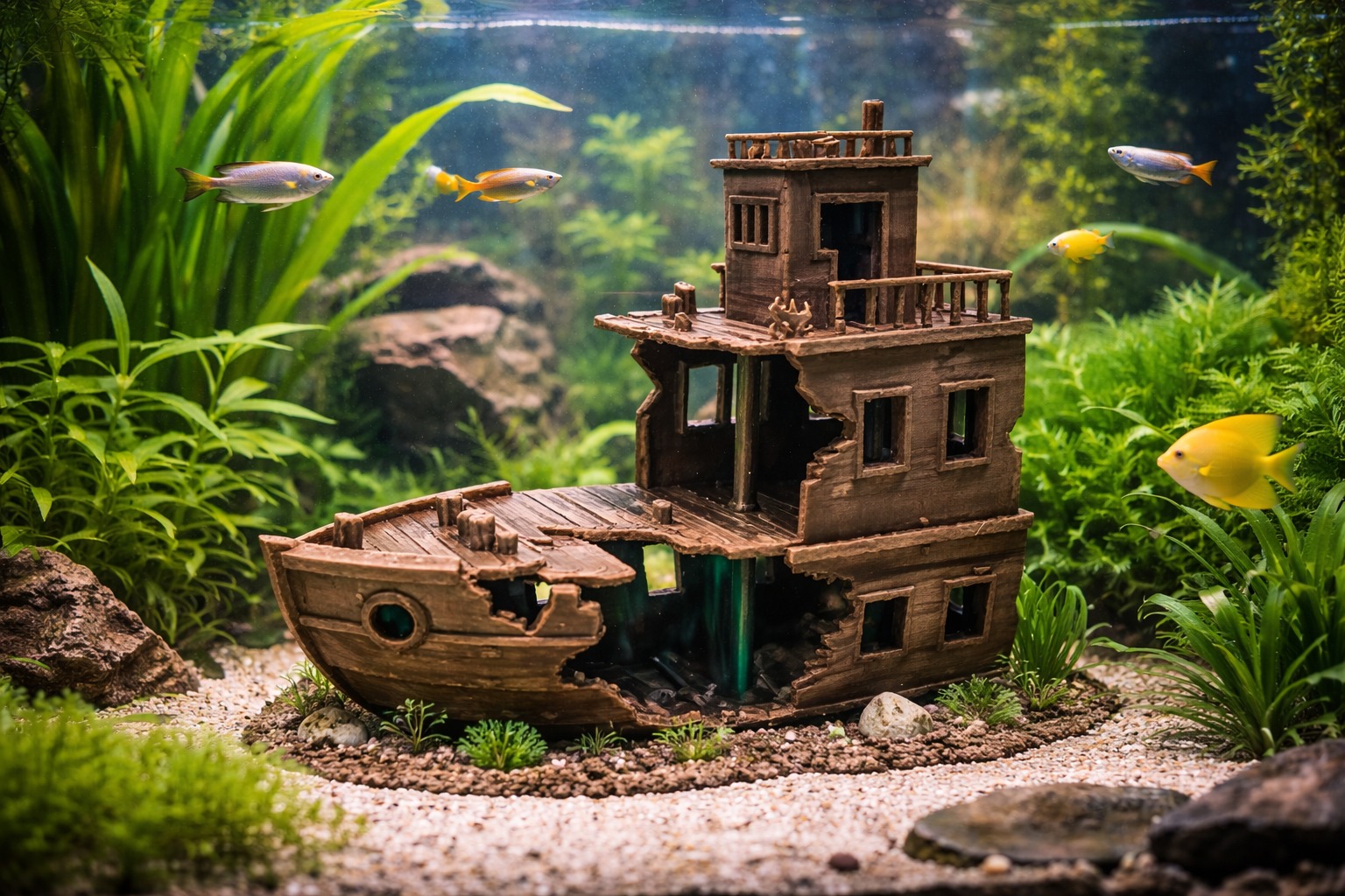 Aquarium Schiffswrack – Deko Höhle für Fische