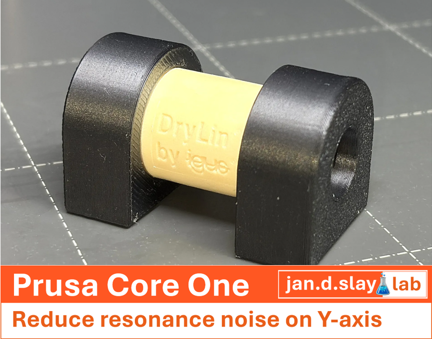 Prusa Core One - Resonance noise eliminated with slide bearings