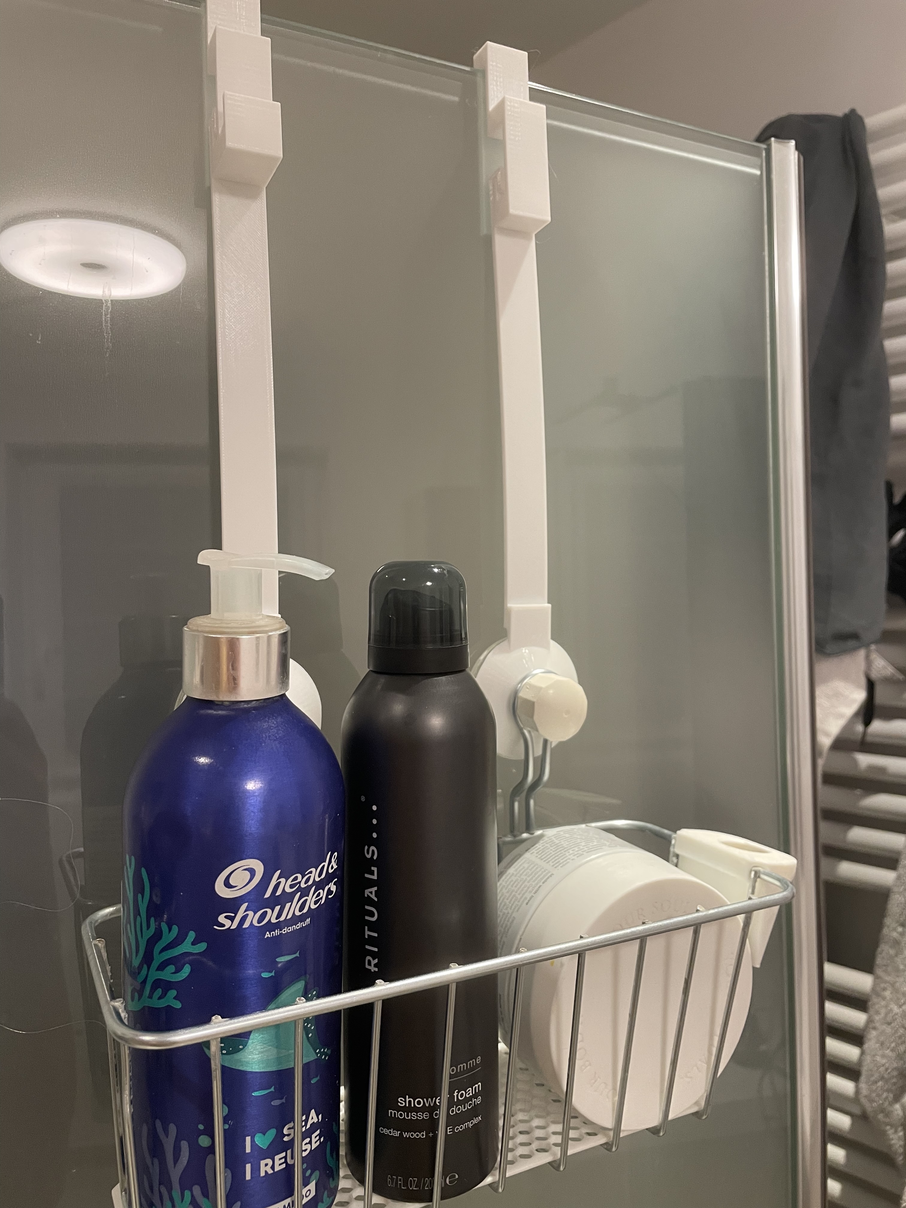 Ikea KROKFJORDEN Glass shower hanger