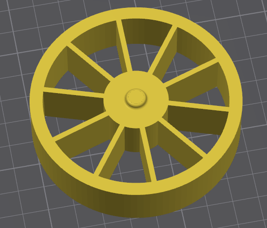 Basic wheel with 4mm hole
