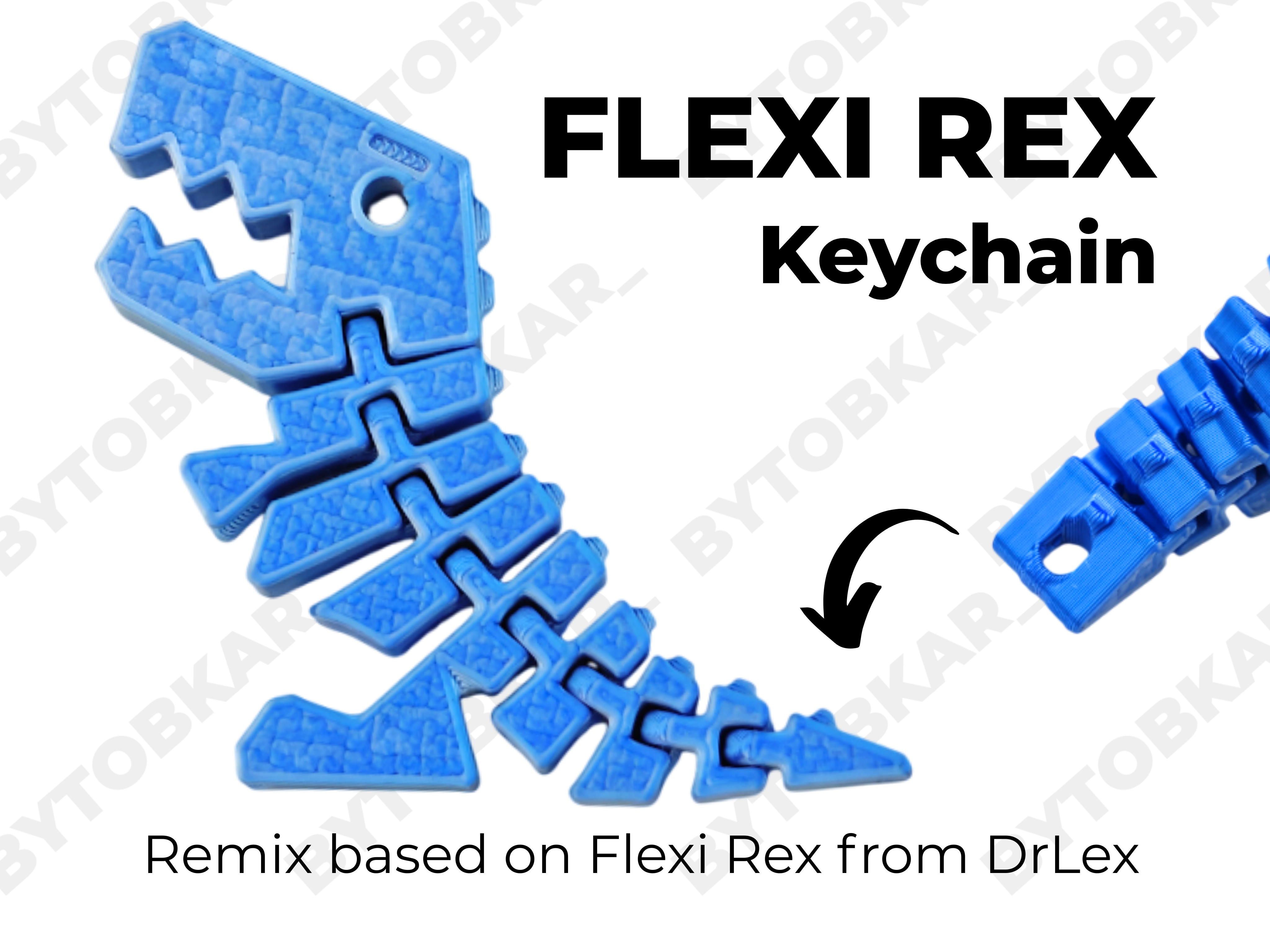 Flexi Rex Keychain