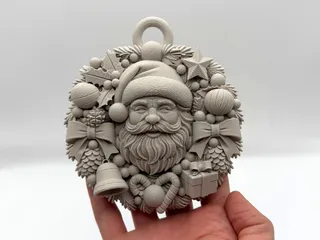Santa Christmas Wreath