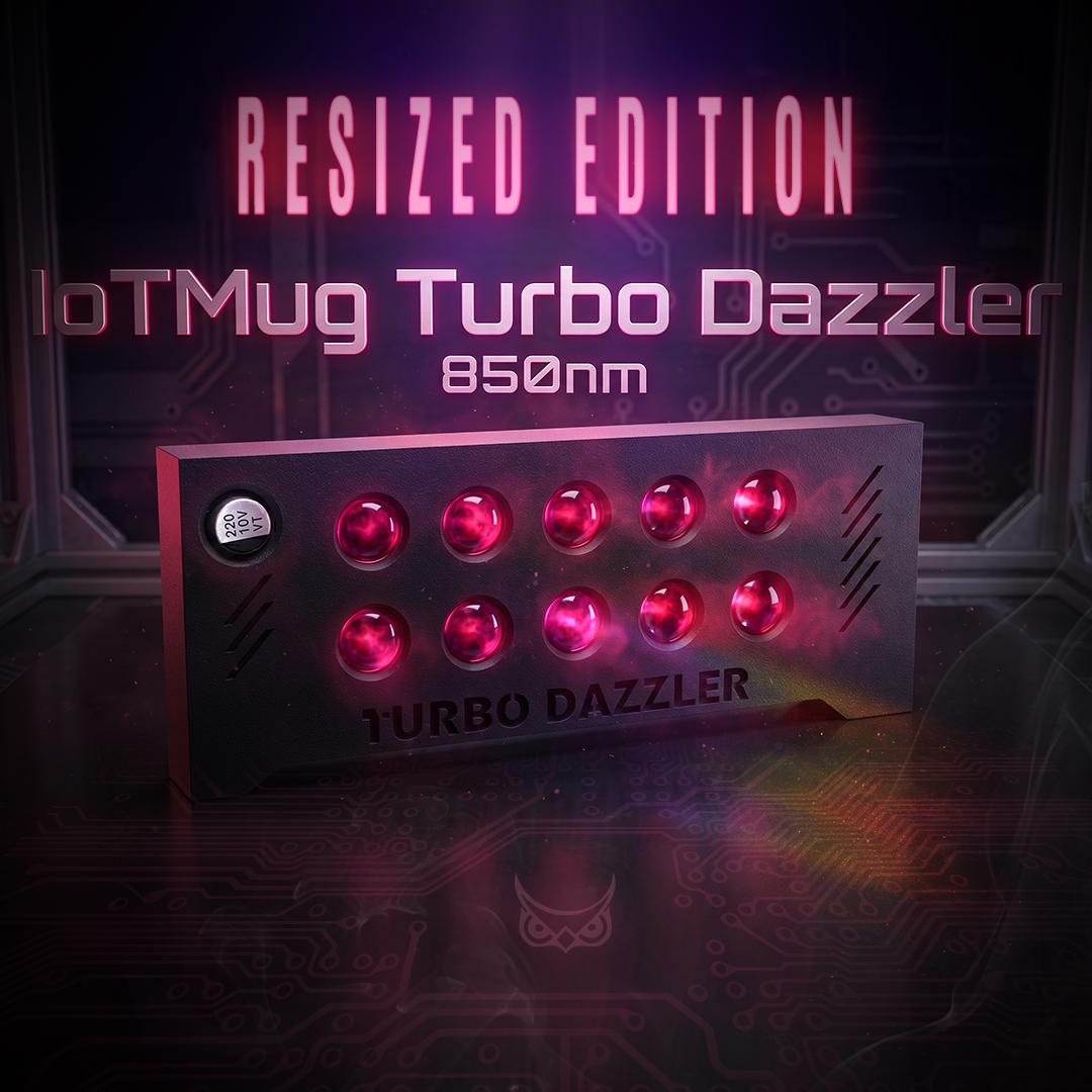 IoTMug Turbo Dazzler 850nm Case (Resized Edition)