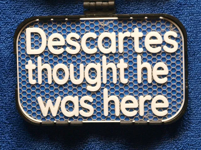 Descartes thought he was here sign