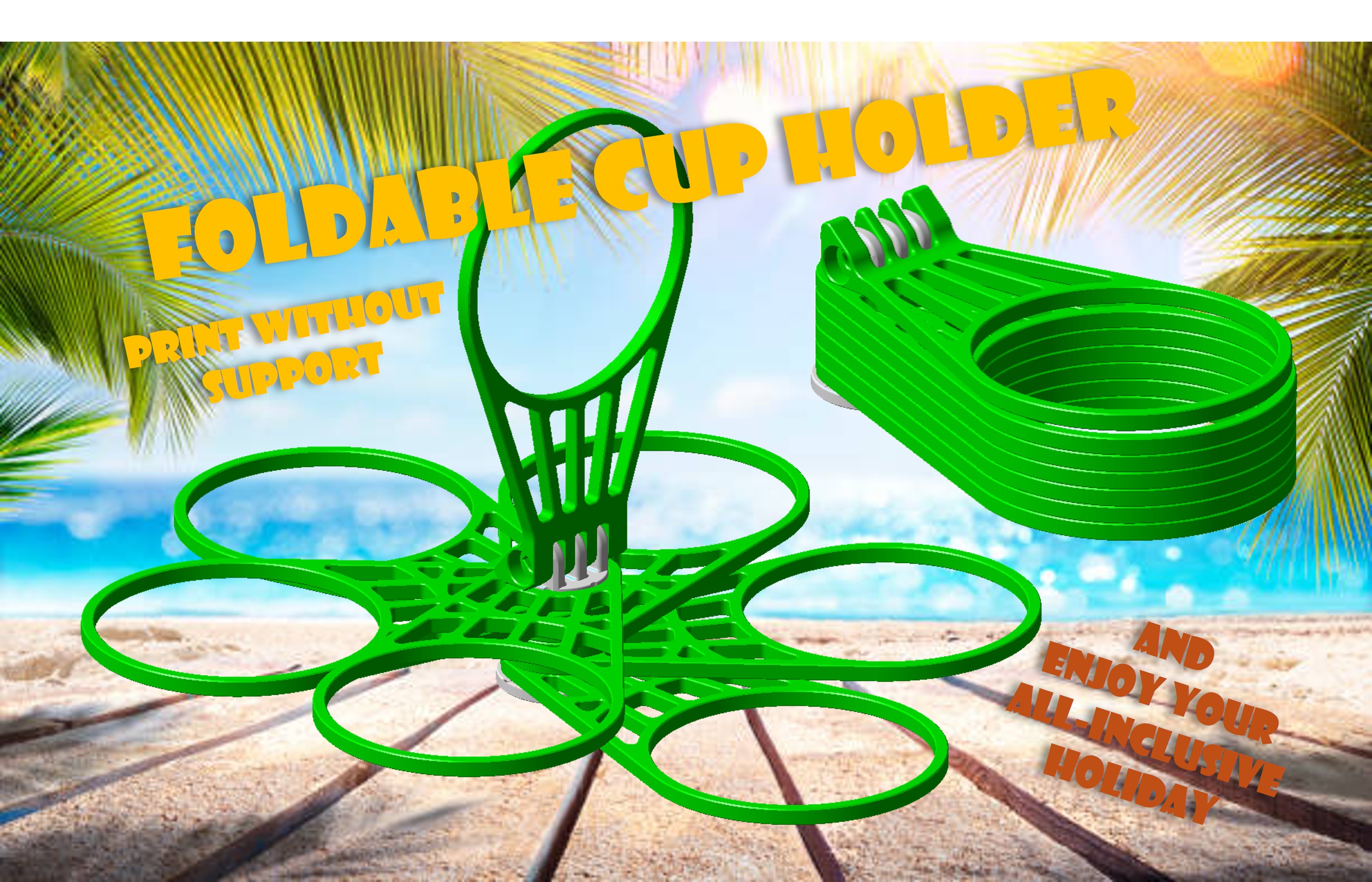 Becherträger / Foldable Cupholder