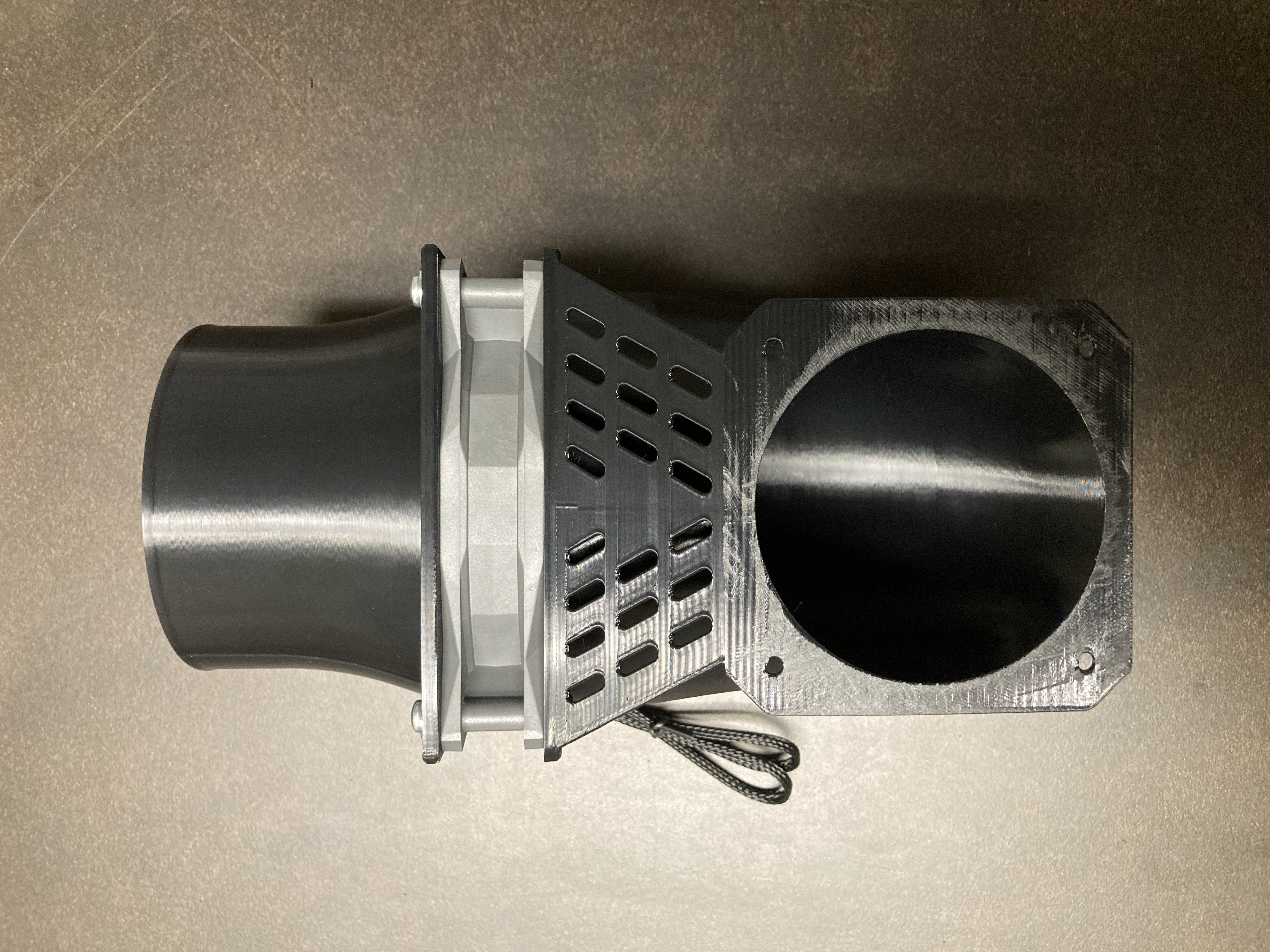 Qidi Q2 exhaust to 120mm PC fan and 4 inch hose — thumbnail 2