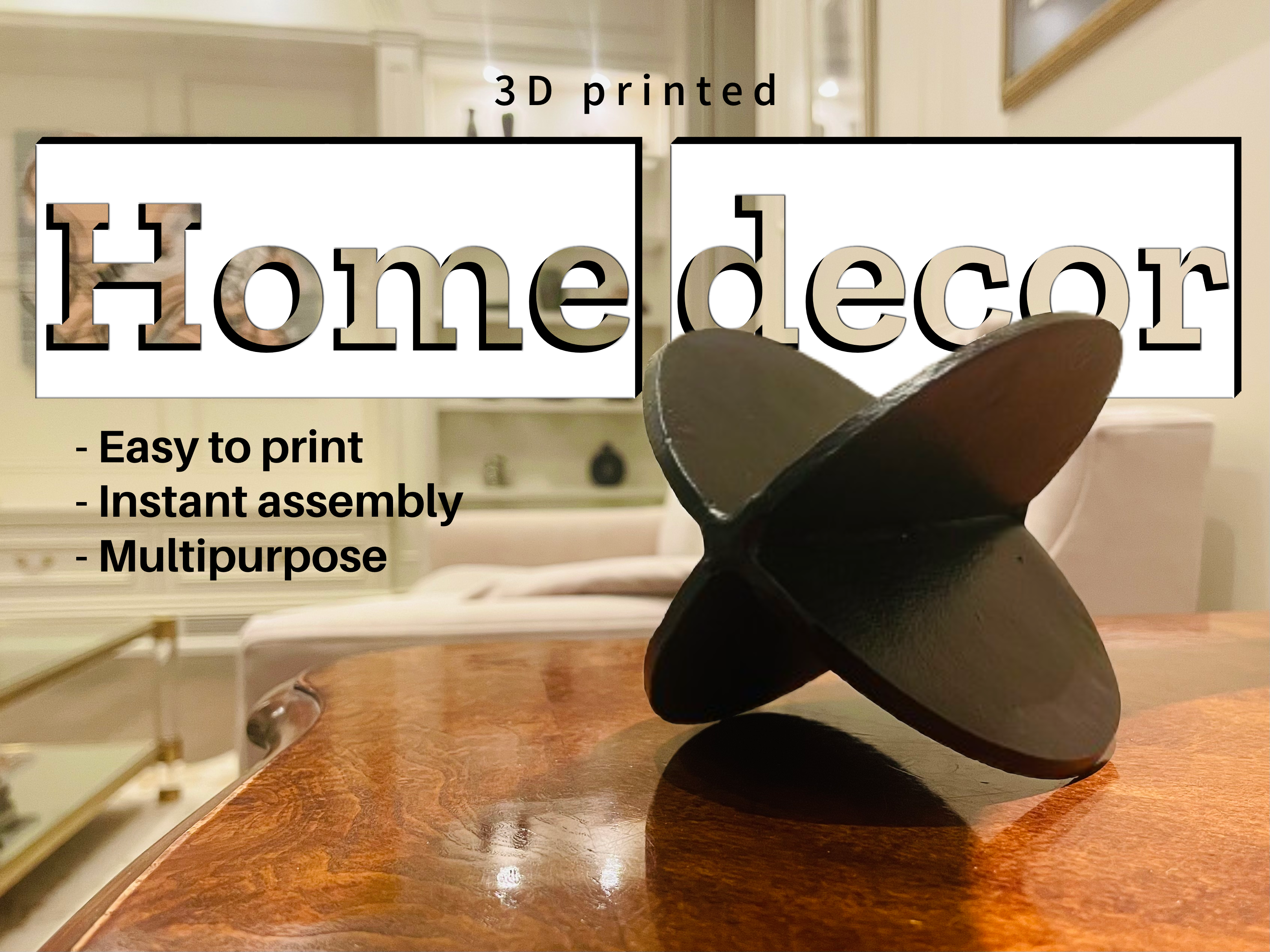 Home Decor Merged Circles: Easy Print