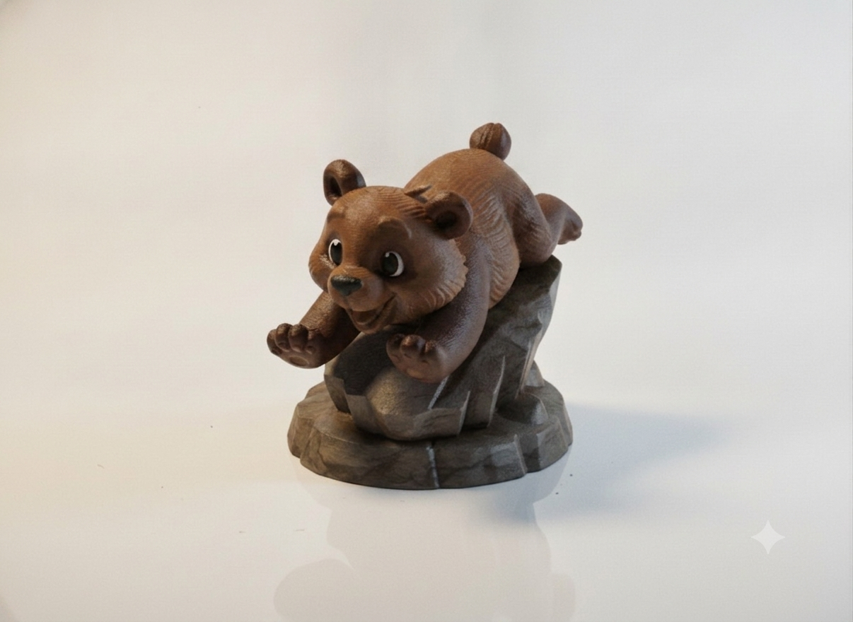 Cute Bear Cub Playing
