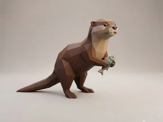 Low Poly Otter
