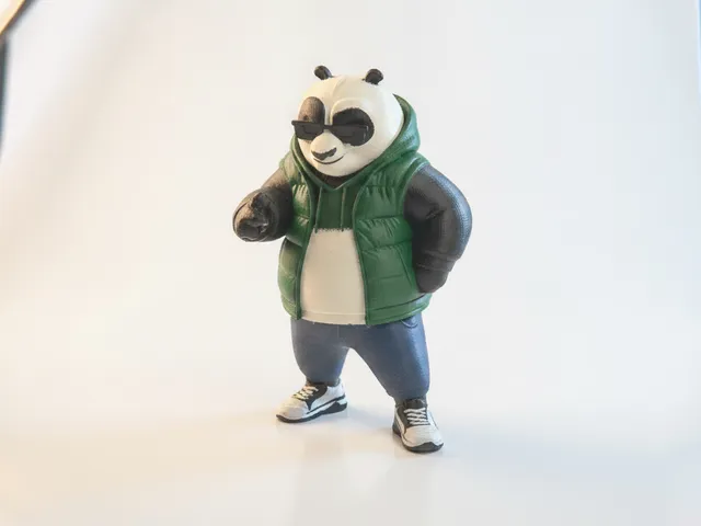 Cool Panda Figurine Animal Collectible 3D Printable