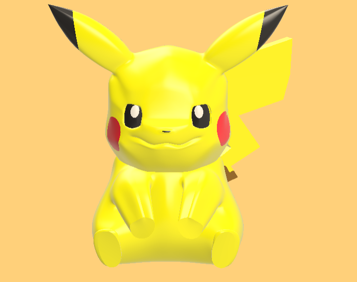 Pikachu Figurine – Cute Easy 3D Print | No Supports
