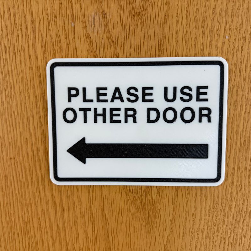 Please Use Other Door Sign by rojoPrint | Download free STL model ...