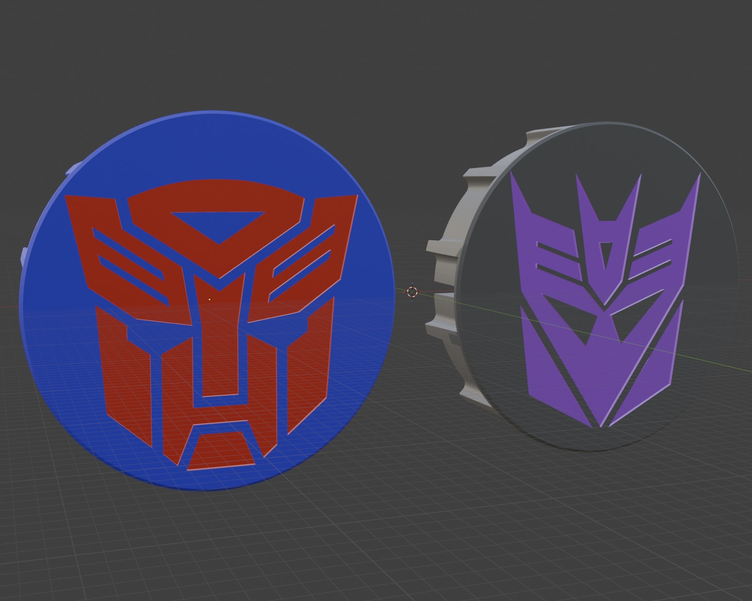 Autobot & Decepction Emblem Spoolholder Cap