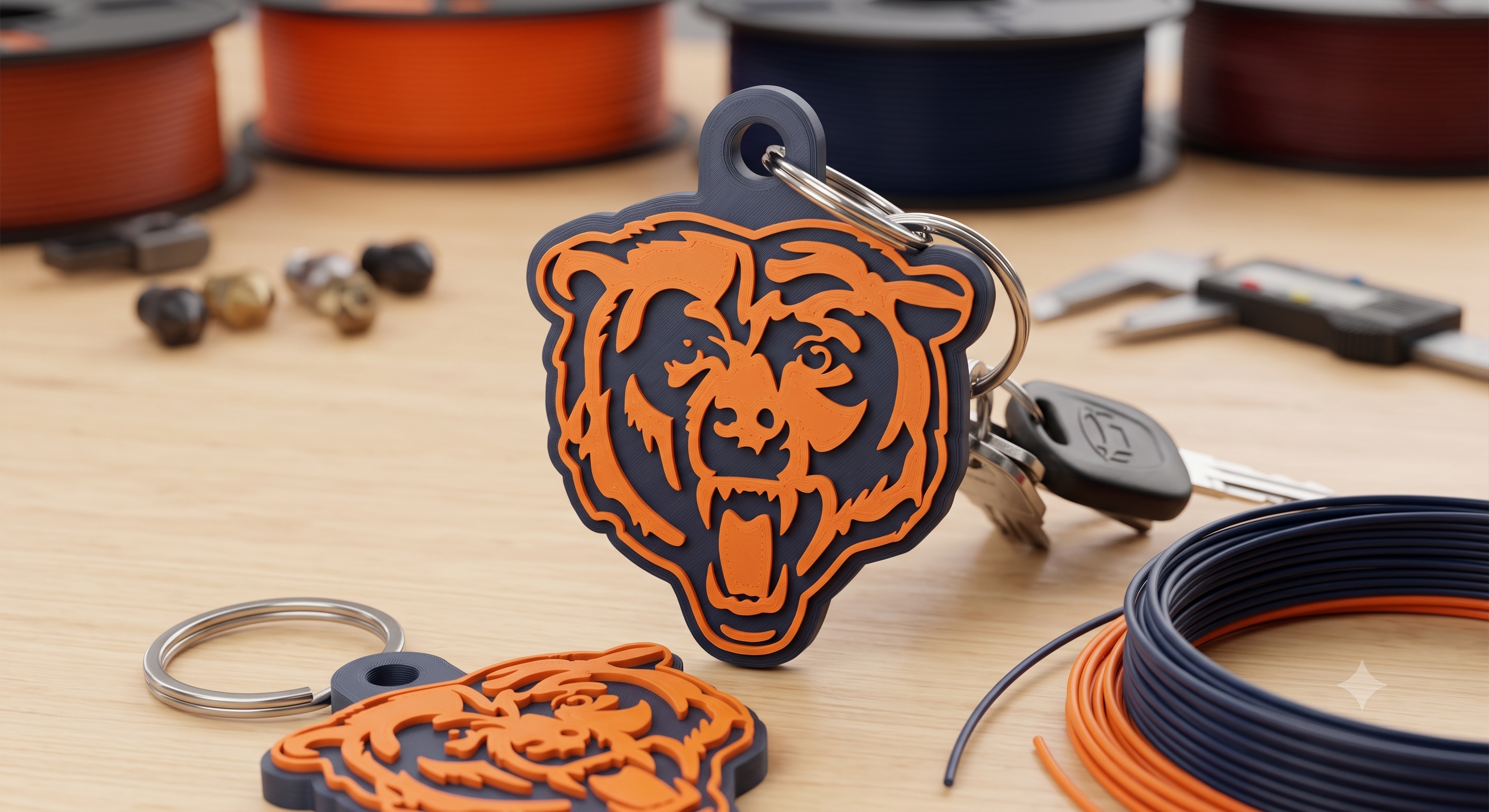 HypeTag —       Chicago Bears   Keychain / Pendant