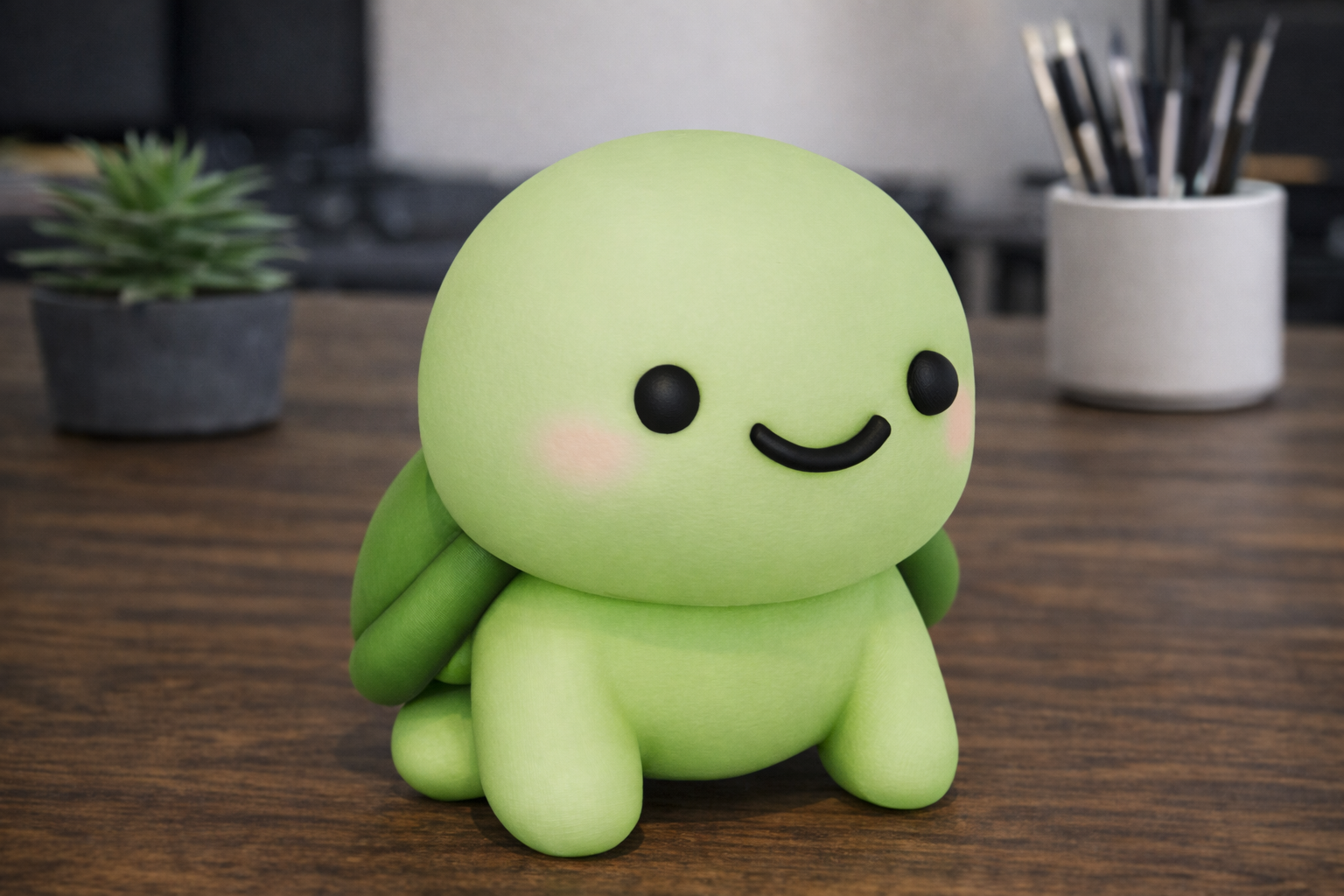 Cute Cartoon Turtle – Adorable Turtle Figurine
