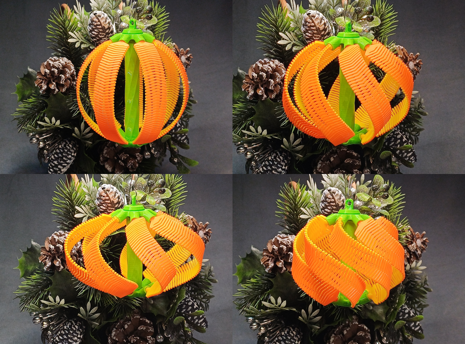 Flexi stripe Xmas ornament