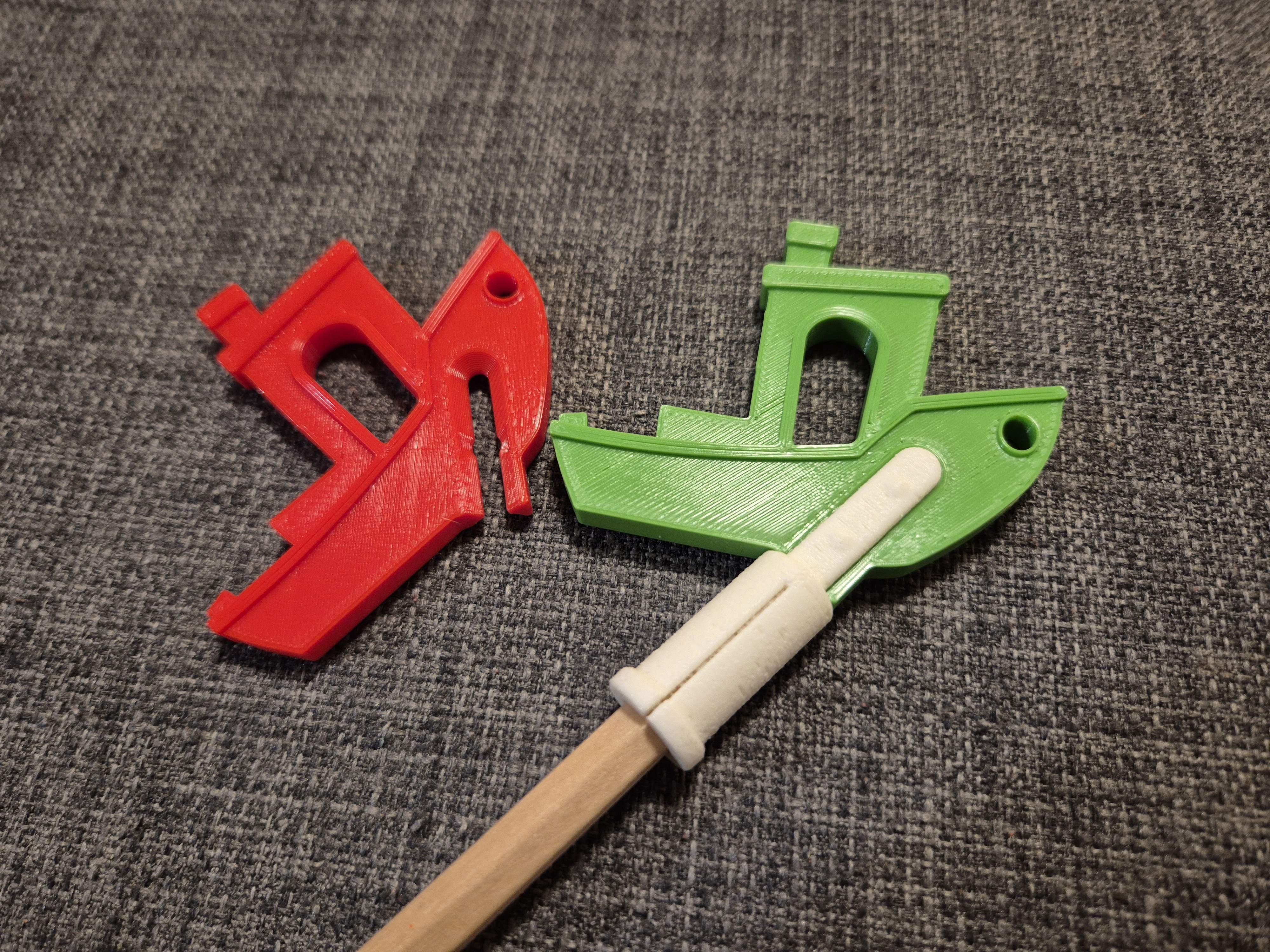Flat Benchy Pencil (or Sharpie) Kit