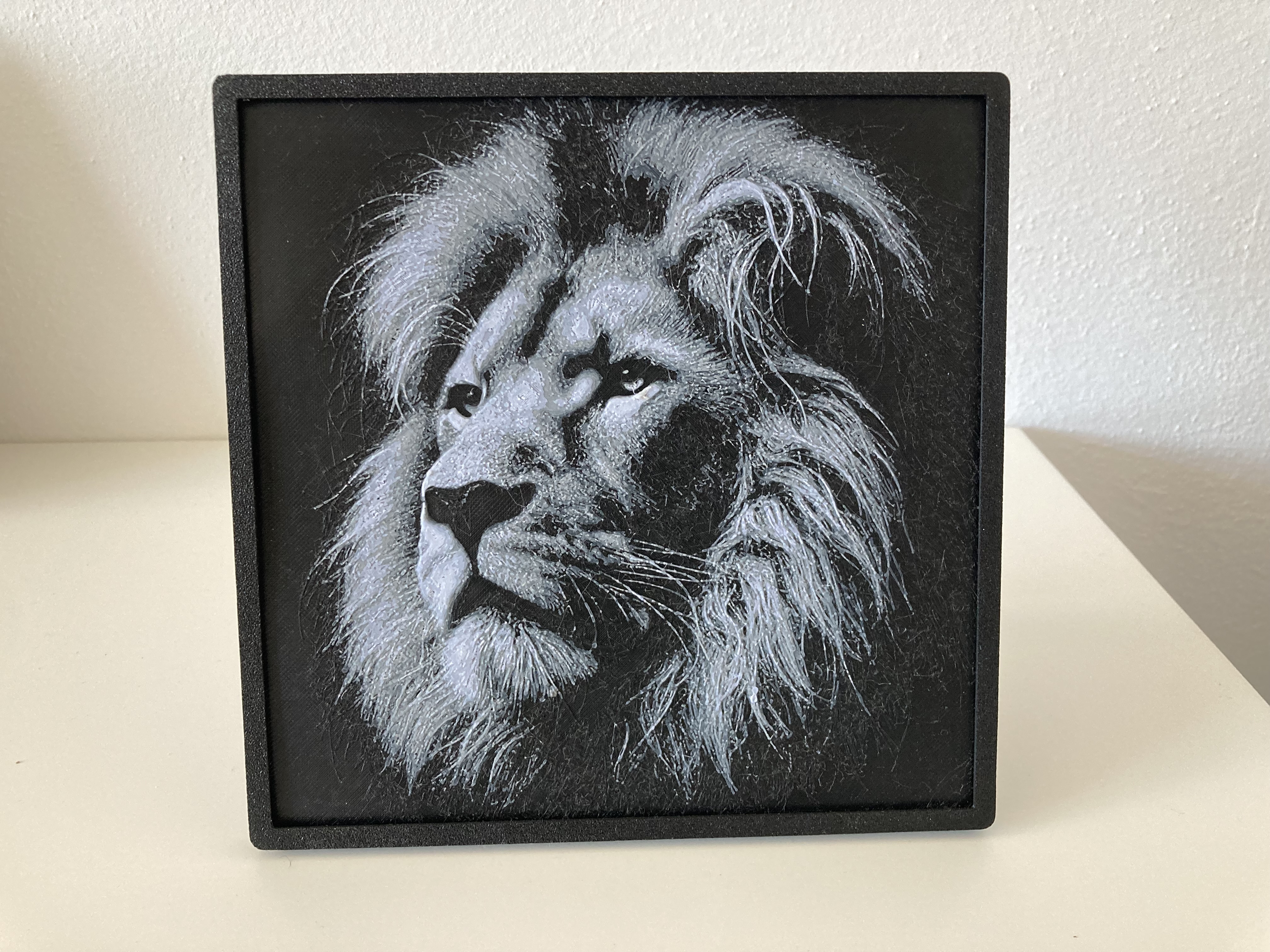 Lion's head picture HueForge