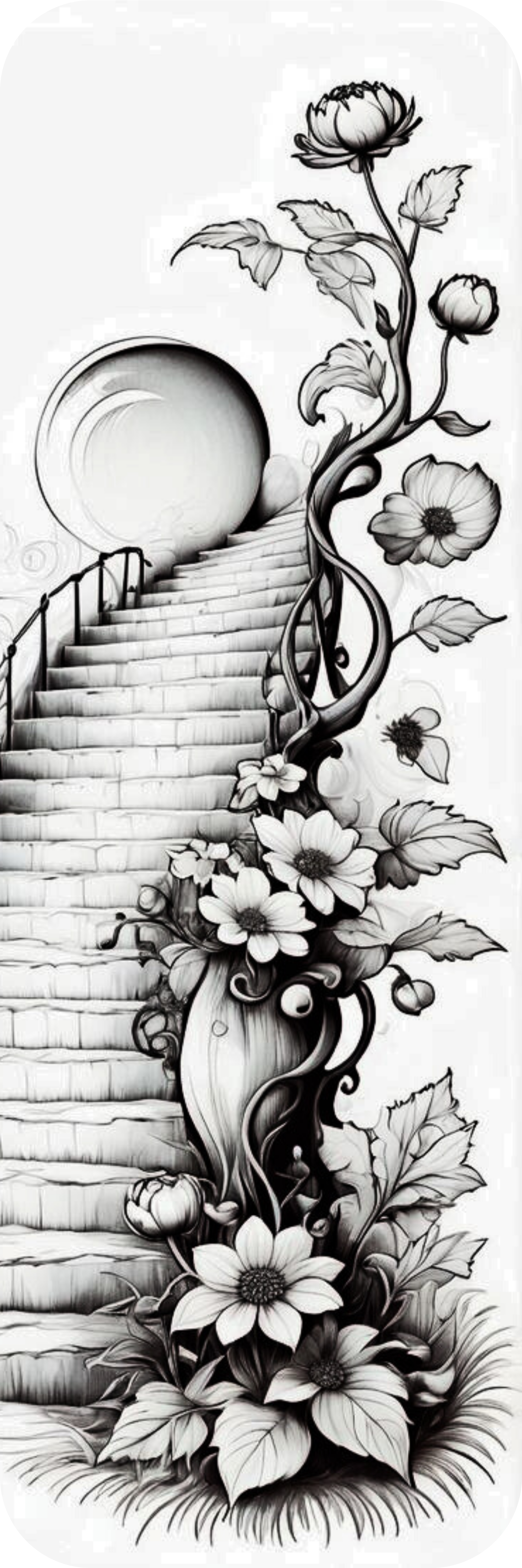 Stairway in Bloom Bookmark