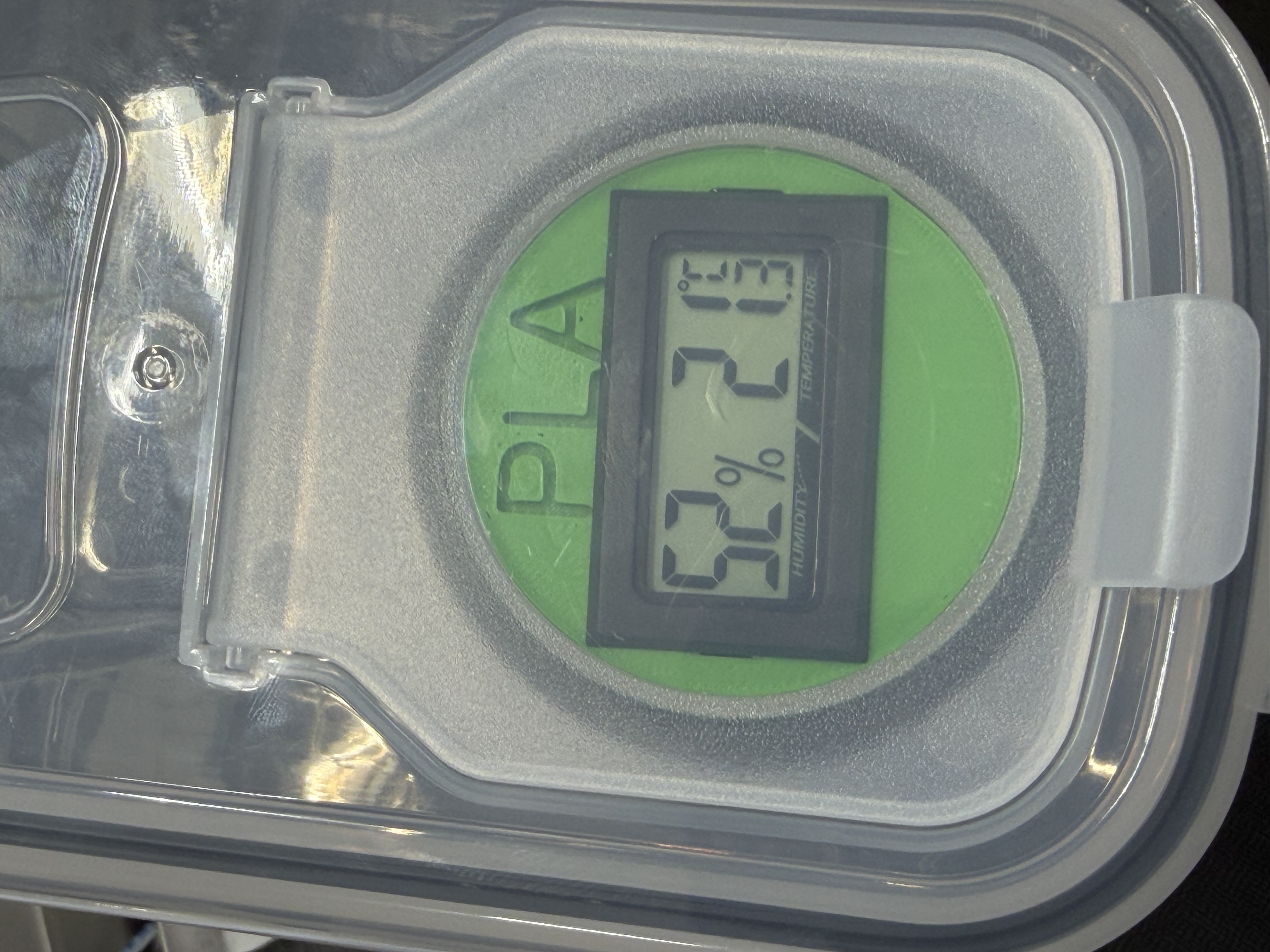hygrometer holder for cereal box