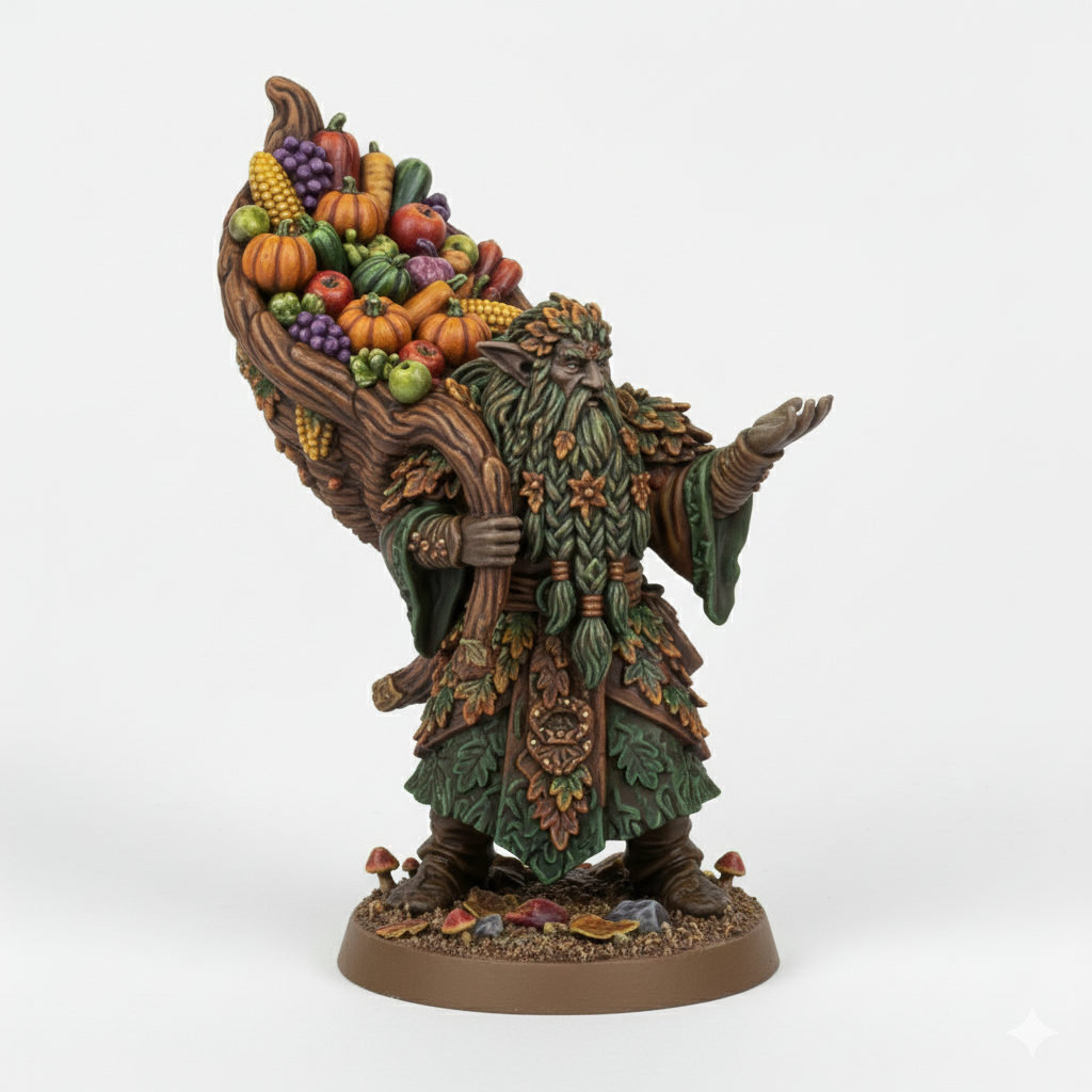 D&D Miniature: The Giver (Thanksgiving Druid)