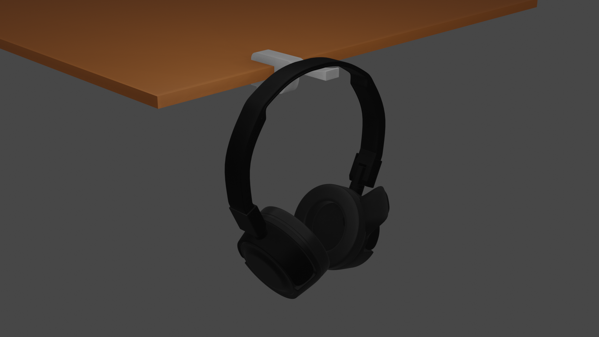 HeadPhones holder 3D model by okman