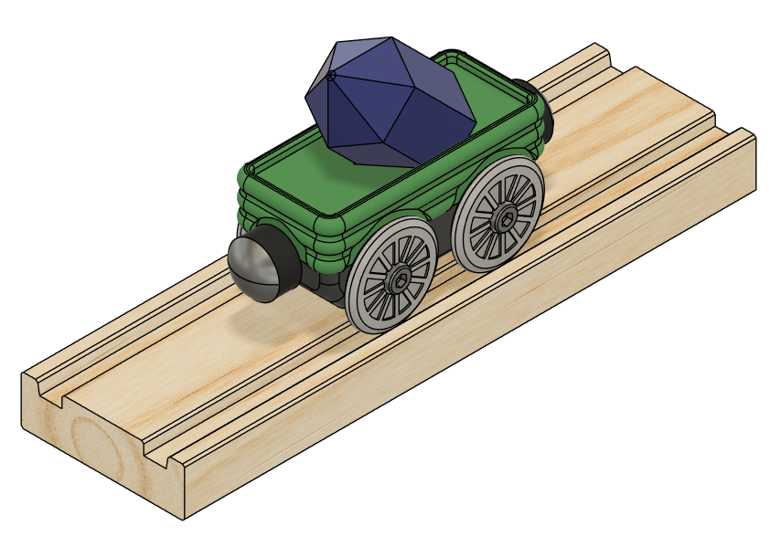 BabyTrains MINI - Vlak vagón s diamantem (OUTDATED)