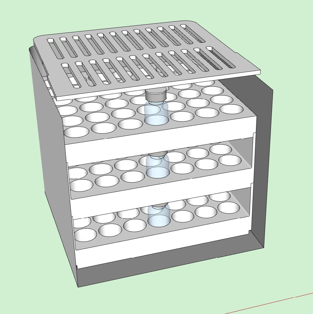 Peptide trays for Beichen mini fridge
