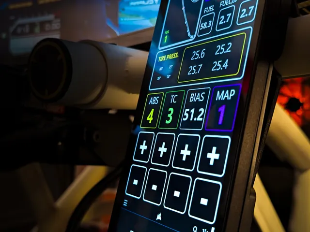 Xeneon Edge Mount - Fanatec Clubsport GT sim racing cockpit