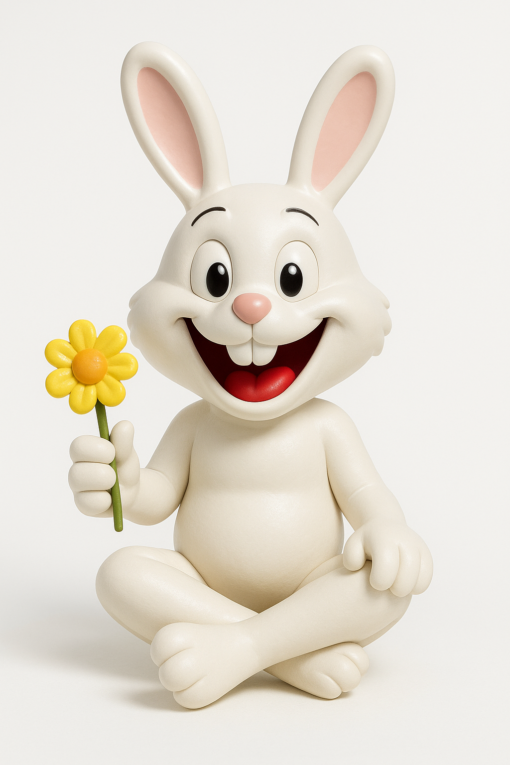 Bunny with flower