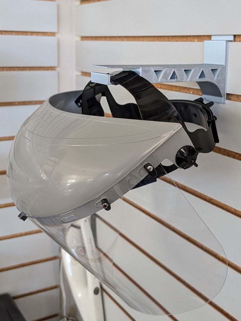 Slatwall Face Shield Hanger