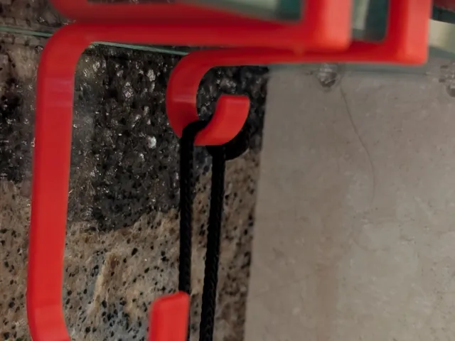 Lightweight hooks for glass shelves